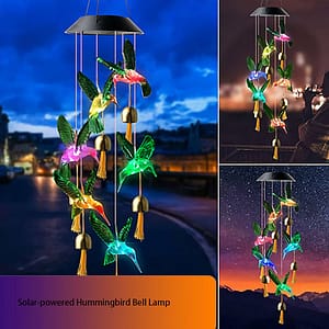 Enchanted Rainbow Solar Crystal Wind Chime