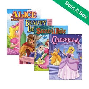 Collection of four classic fairy tale coloring books for children from Fair Smart Shop.