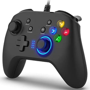 Wired USB Gaming Controller with Dual Vibration Feedback