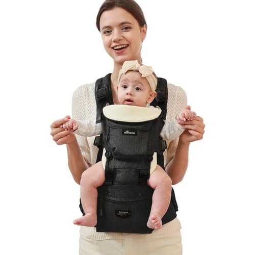 Carry baby comfortably with ergonomic baby carrier for parents and caregivers.