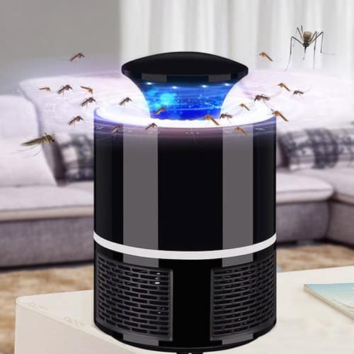 Effective mosquito trap with UV light for indoor pest control, silent operation, and eco-friendly de.